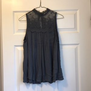 Dark gray sleeveless tank - small
